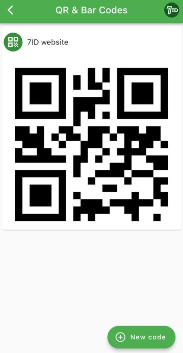 Aplikacija 7ID: shranite kode QR v telefon